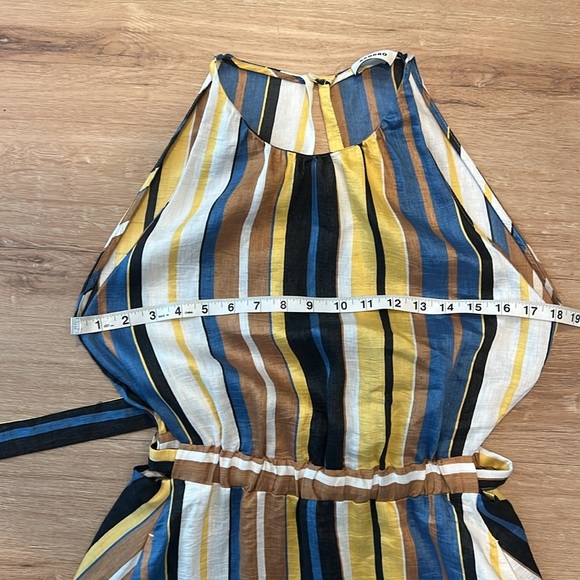 Sandro taila striped linen-blend maxi dress Size - 38/US 6 - Picture 14 of 16